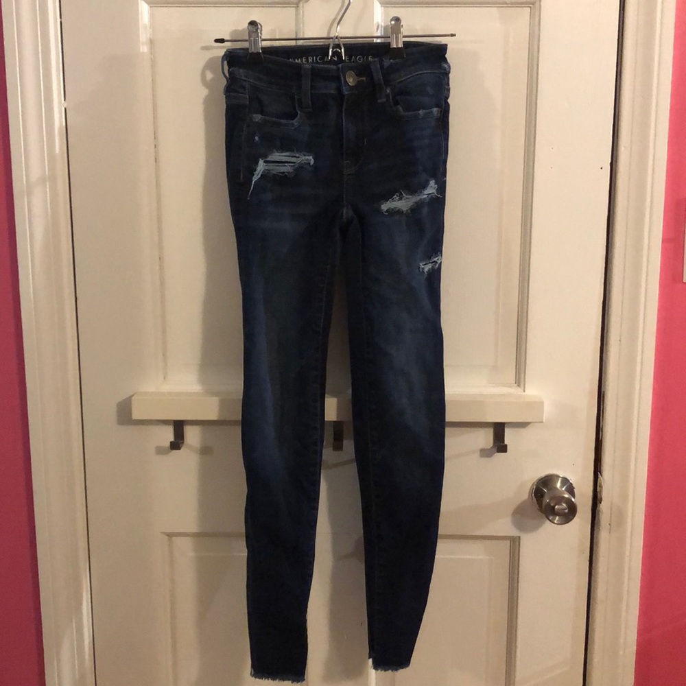 American Eagle Skinny Ripped Jeans